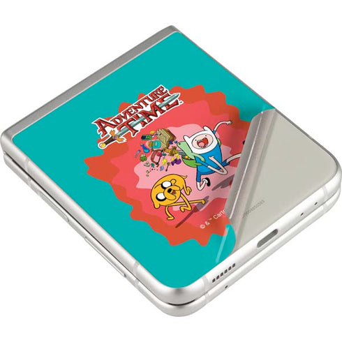 Adult Swim Adventure Time Jake and Finn Galaxy Z Flip3 5G Skin