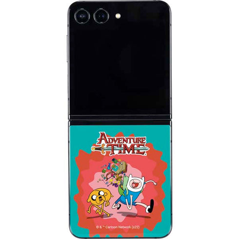 Adult Swim Adventure Time Jake and Finn Galaxy Z Flip5 5G Skin