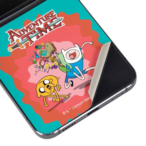 Adult Swim Adventure Time Jake and Finn Galaxy Z Flip5 5G Skin