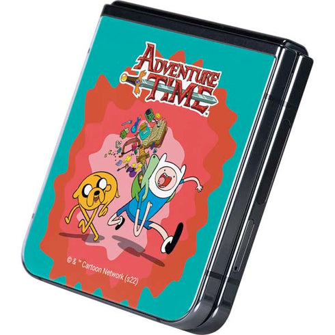 Adult Swim Adventure Time Jake and Finn Galaxy Z Flip5 5G Skin