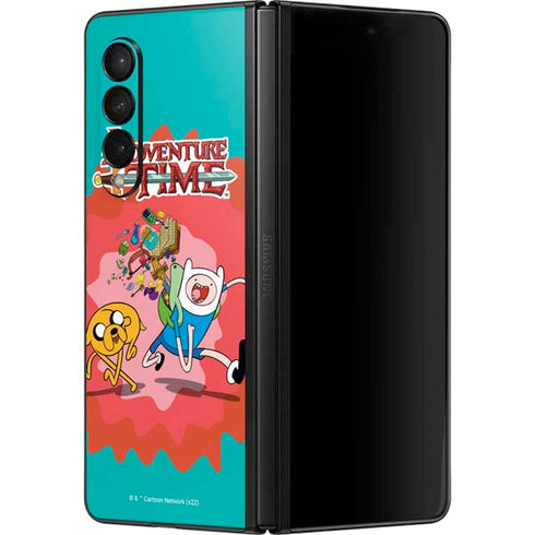 Adult Swim Adventure Time Jake and Finn Galaxy Z Fold3 5G Skin
