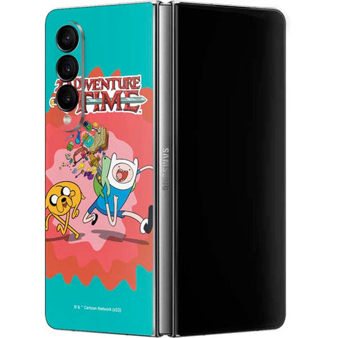 Adult Swim Adventure Time Jake and Finn Galaxy Z Fold4 5G Skin
