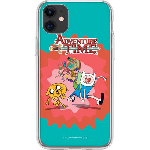 Adult Swim Adventure Time Jake and Finn iPhone 11 Clear Case