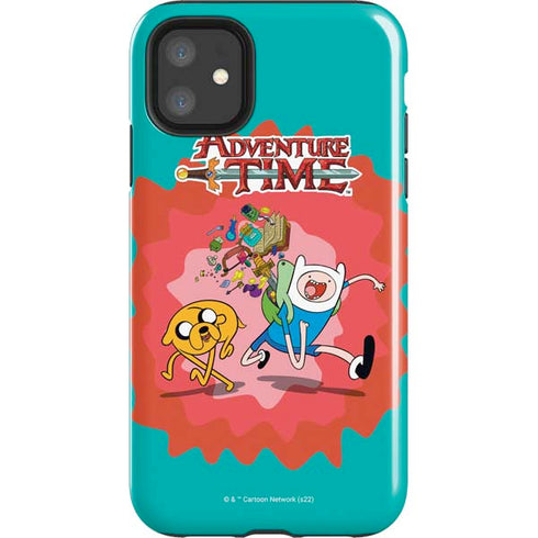 Adult Swim Adventure Time Jake and Finn iPhone 11 Impact Case