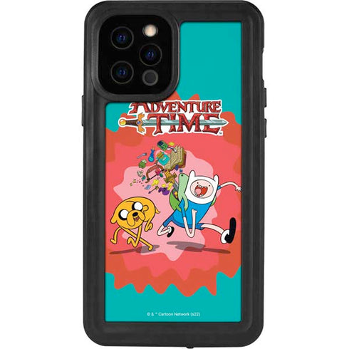 Adult Swim Adventure Time Jake and Finn iPhone 12 Pro Waterproof Case