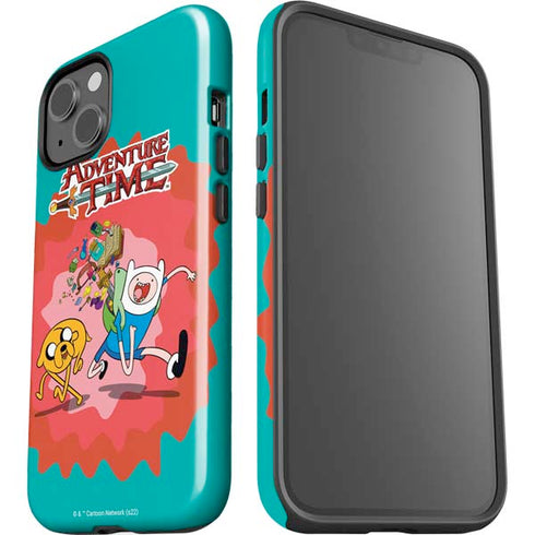 Adult Swim Adventure Time Jake and Finn iPhone 15 Plus Impact Case