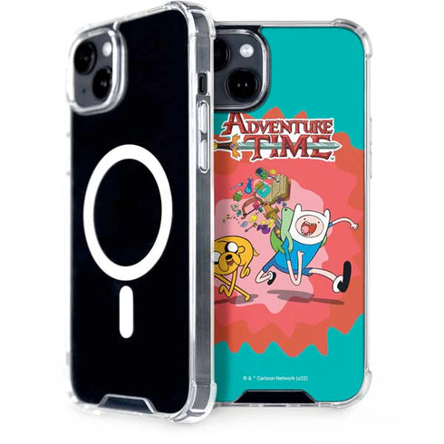 Adult Swim Adventure Time Jake and Finn iPhone 15 Plus MagSafe Case