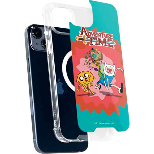 Adult Swim Adventure Time Jake and Finn iPhone 15 Plus MagSafe Case