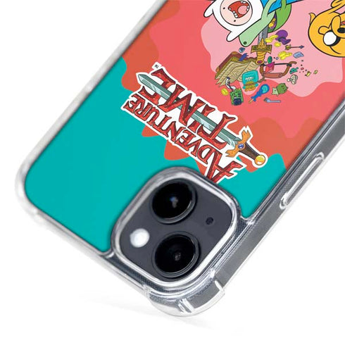 Adult Swim Adventure Time Jake and Finn iPhone 15 Plus MagSafe Case