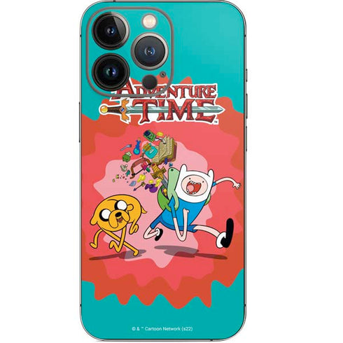 Adult Swim Adventure Time Jake and Finn iPhone 14 Pro Skin