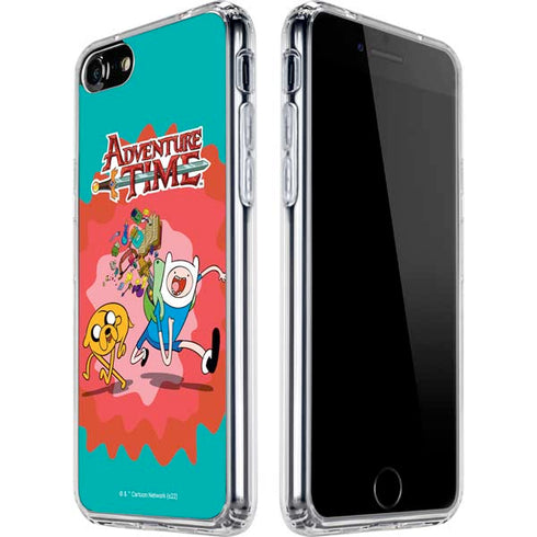 Adult Swim Adventure Time Jake and Finn iPhone SE (2nd & 3rd Gen) Clear Case