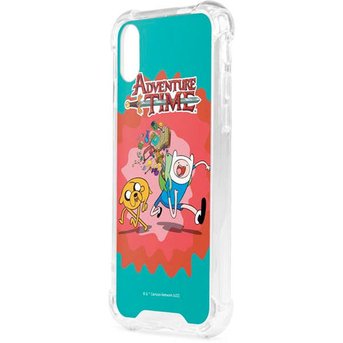 Adult Swim Adventure Time Jake and Finn iPhone XS Clear Case