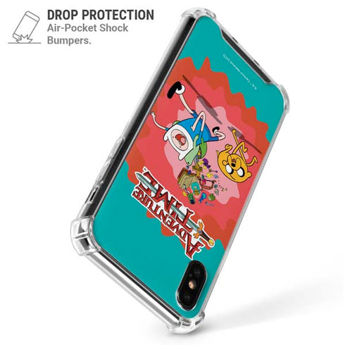 Adult Swim Adventure Time Jake and Finn iPhone XS Max Clear Case
