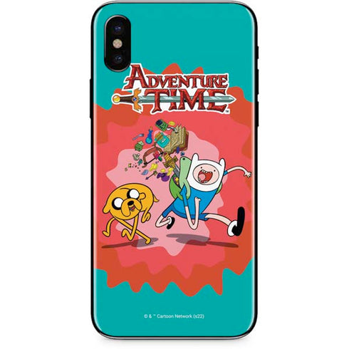 Adult Swim Adventure Time Jake and Finn iPhone XS Max Skin