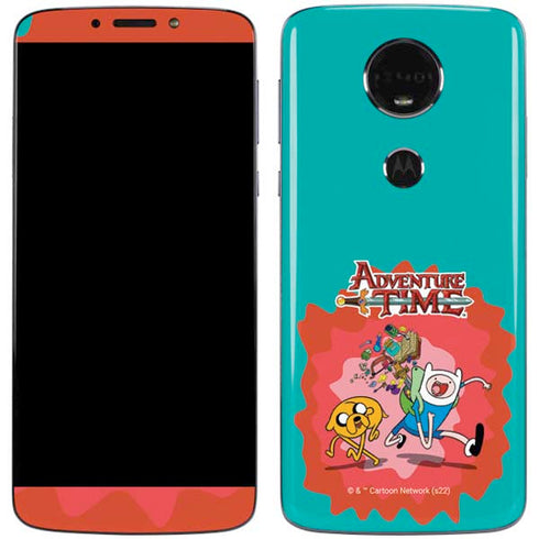 Adult Swim Adventure Time Jake and Finn Moto E5 Plus Skin