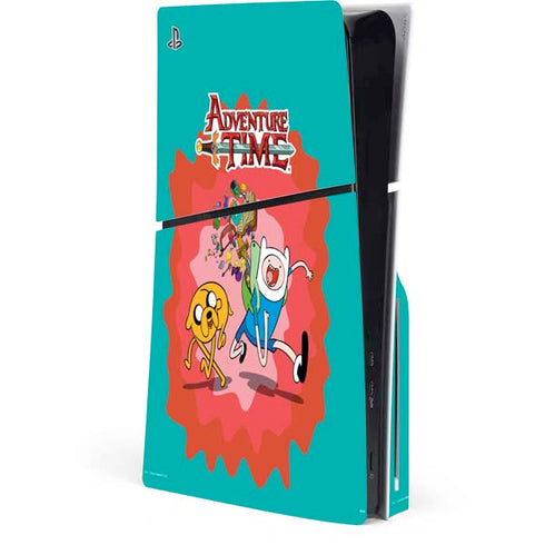 Adult Swim Adventure Time Jake and Finn PS5 Slim Disk Console Skin