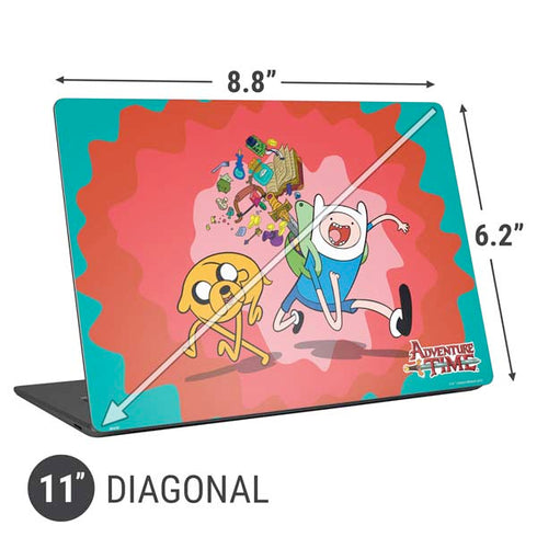 Adult Swim Adventure Time Jake and Finn Universal Laptop 11in (8.8 x 6.2in) Skin