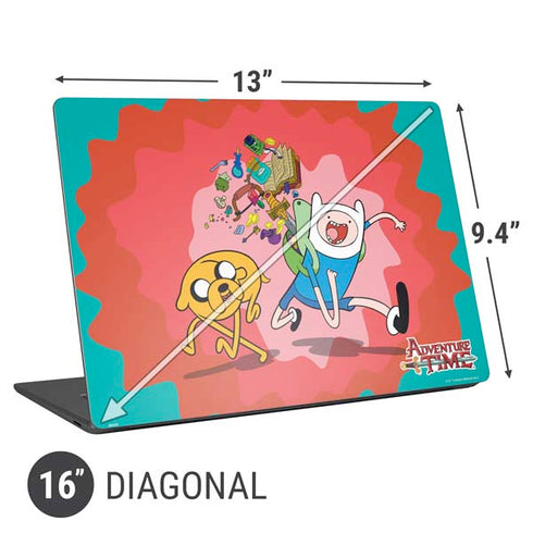 Adult Swim Adventure Time Jake and Finn Universal Laptop 16in (13 x 9.4in) Skin