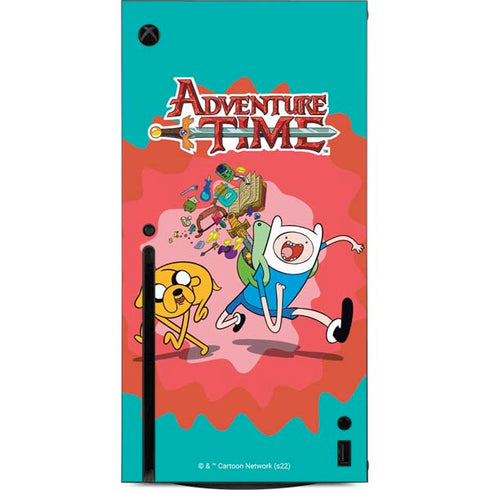 Adult Swim Adventure Time Jake and Finn Xbox Series X Console Skin