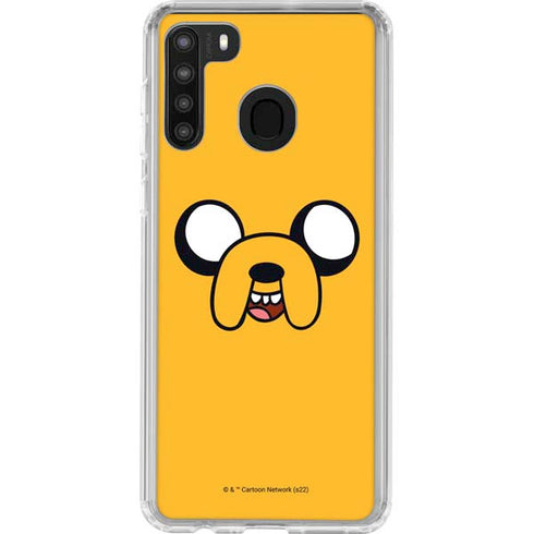 Adult Swim Adventure Time Jake The Dog Galaxy A21 Clear Case