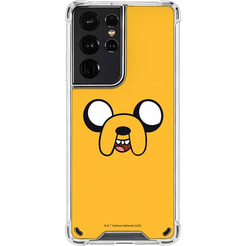 Adult Swim Adventure Time Jake The Dog Galaxy S21 Ultra 5G Clear Case