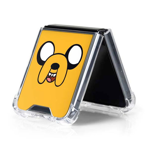 Adult Swim Adventure Time Jake The Dog Galaxy Z Flip5 5G Clear Case