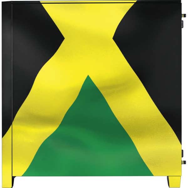 Jamaica Flag Corsair 4000D Tempered Glass MidTower ATX Case Skin Skinit