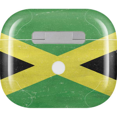Jamaica Flag Distressed Apple AirPods (3rd Gen 2021) Skin