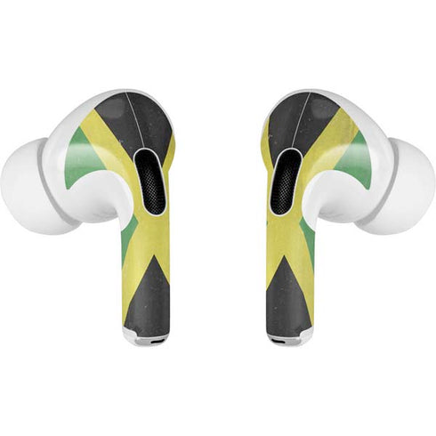 Jamaica Flag Distressed Apple AirPods Pro Skin