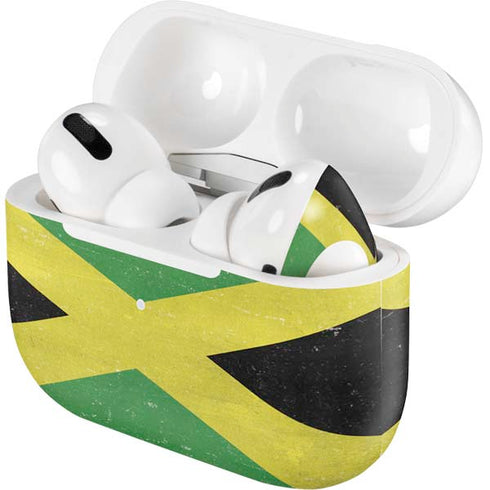 Jamaica Flag Distressed Apple AirPods Pro Skin