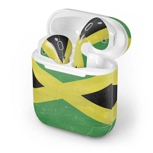 Jamaica Flag Distressed Apple AirPods Skin