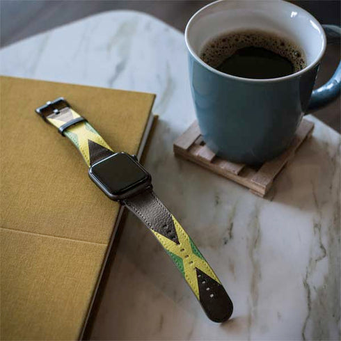 Jamaica Flag Distressed Apple Watch Band 38-40mm