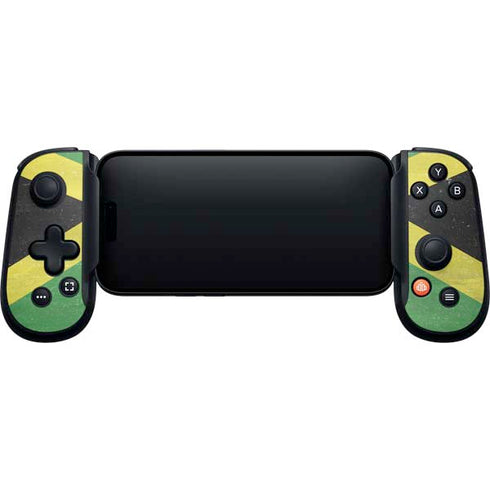 Jamaica Flag Distressed Backbone One for iPhone Game Controller Skin