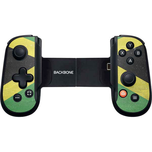 Jamaica Flag Distressed Backbone One for iPhone Game Controller Skin