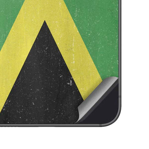Jamaica Flag Distressed Galaxy A14 5G Skin