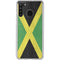 Jamaica Flag Distressed Galaxy A21 Clear Case