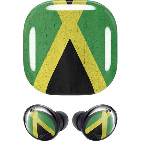 Jamaica Flag Distressed Galaxy Buds Pro Skin
