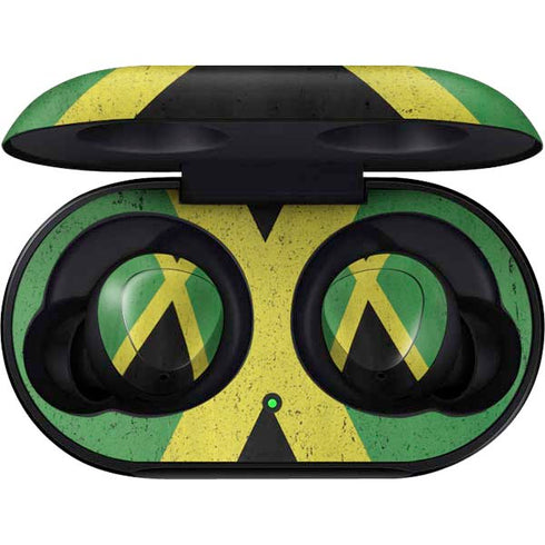Jamaica Flag Distressed Galaxy Buds Skin