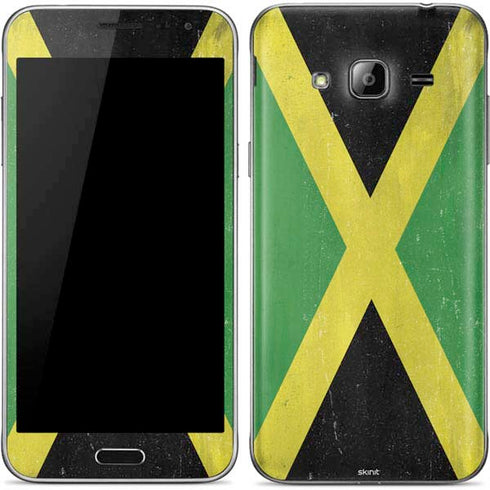 Jamaica Flag Distressed Galaxy J3 Skin