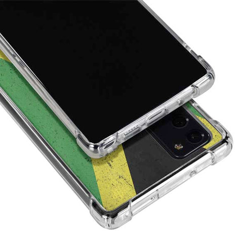 Jamaica Flag Distressed Galaxy Note20 5G Clear Case