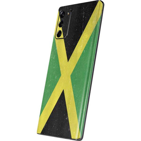 Jamaica Flag Distressed Galaxy Note20 5G Skin