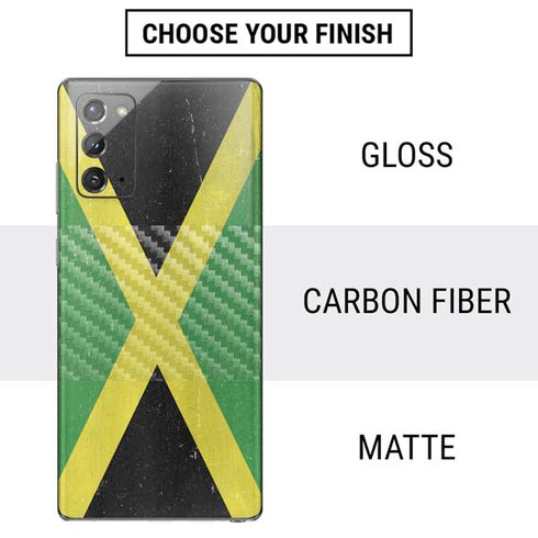 Jamaica Flag Distressed Galaxy Note20 5G Skin