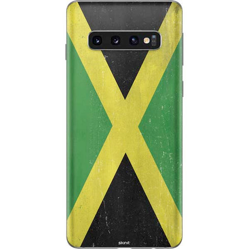 Jamaica Flag Distressed Galaxy S10 Skin