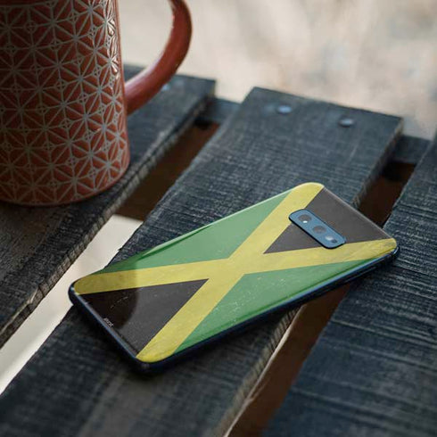 Jamaica Flag Distressed Galaxy S10e Skin