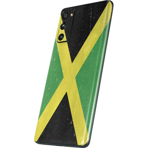 Jamaica Flag Distressed Galaxy S20 Fan Edition Skin