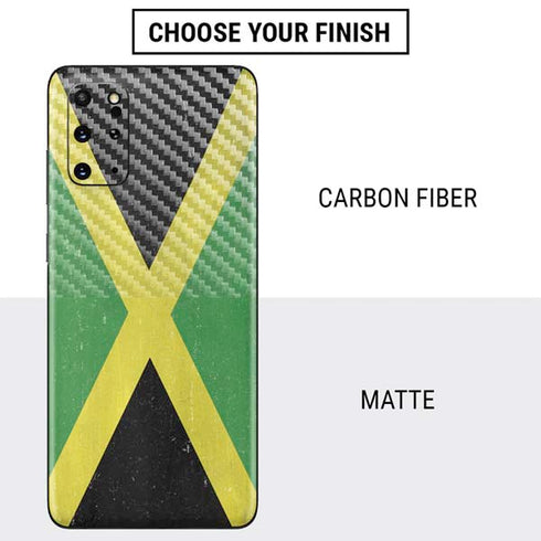 Jamaica Flag Distressed Galaxy S20 Plus Skin