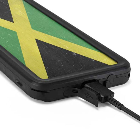 Jamaica Flag Distressed Galaxy S20 Plus Waterproof Case