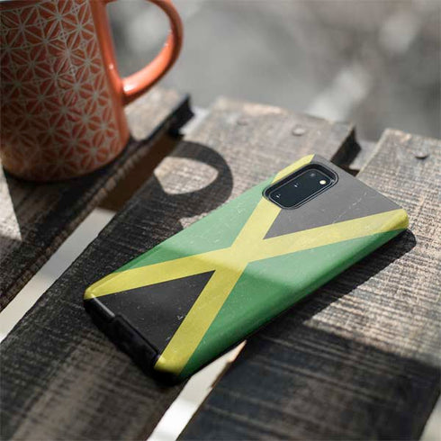 Jamaica Flag Distressed Galaxy S20 Pro Case