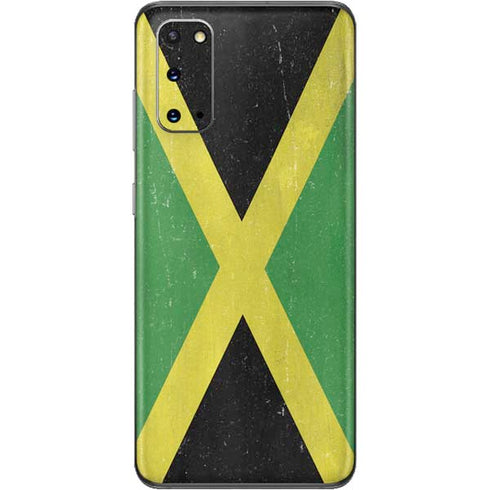 Jamaica Flag Distressed Galaxy S20 Skin