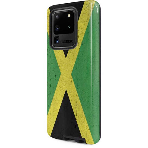 Jamaica Flag Distressed Galaxy S20 Ultra 5G Pro Case